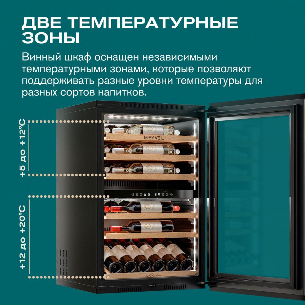 Фото Шкаф винный Meyvel MV47PRO-KBB2 компрессорный 10