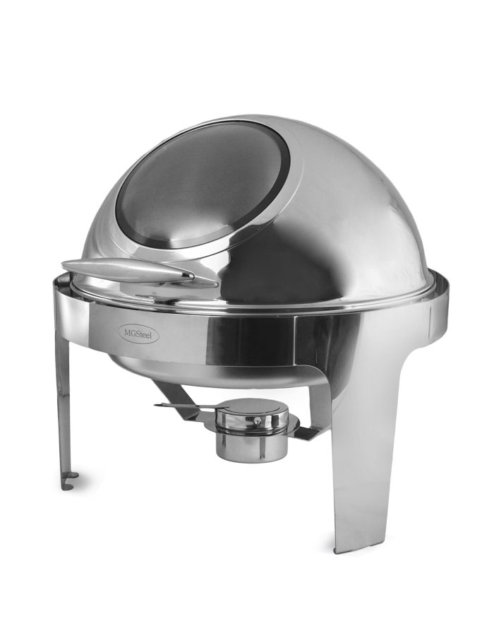 Чафиндиш MGSteel 6 л, D стекл. крышкой Roll-Top
