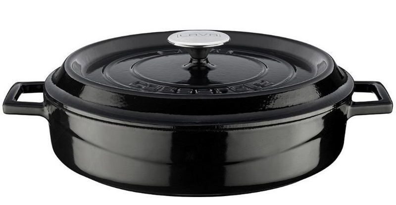 Фото Кастрюля LAVA TRENDY SERIES 3,51 л, D 280 мм, H 80 мм черная — арт. LV Y ST 28 K2 BL 2
