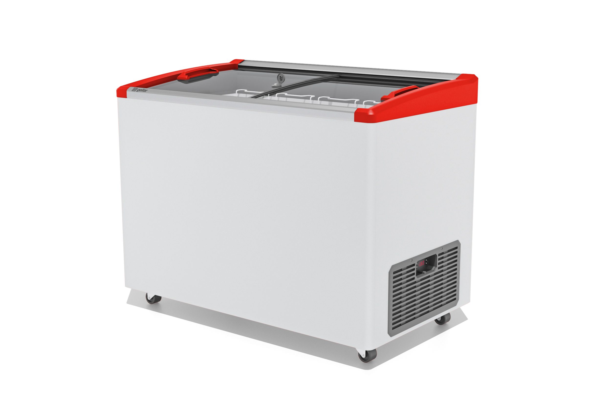 Морозильный ларь Gellar FG 350 E красный V25