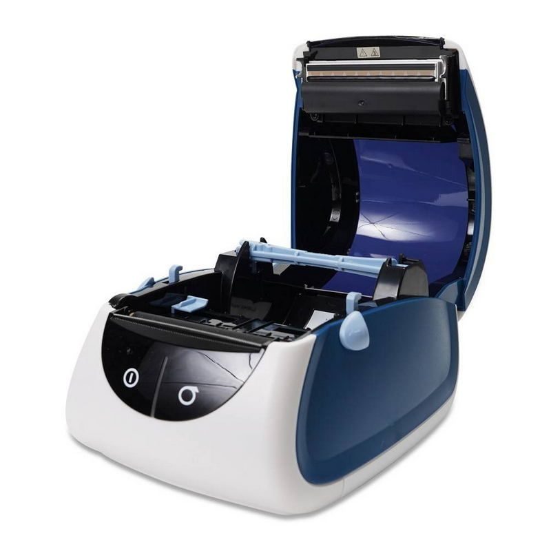 Фото Термопринтер этикеток MERTECH LP80 EVA (RS232, USB) white & blue 4