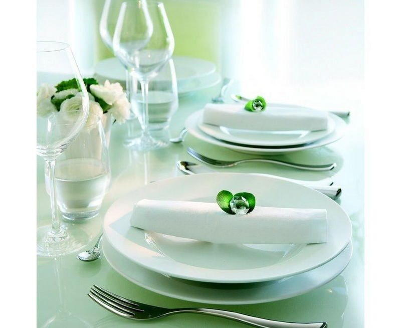 Фото Тарелка Chef&Sommelier Olea D 255 мм, H 27 мм, белый — арт. S2503 1