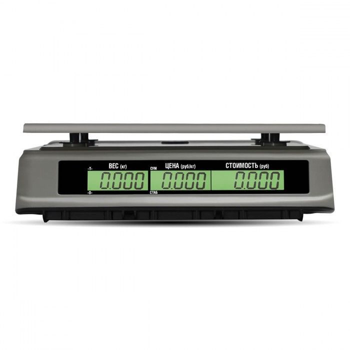 Фото Весы торговые MERTECH MERCURY M-ER 328C-15.2 LCD с RS-232 и USB(COM) без АКБ 1