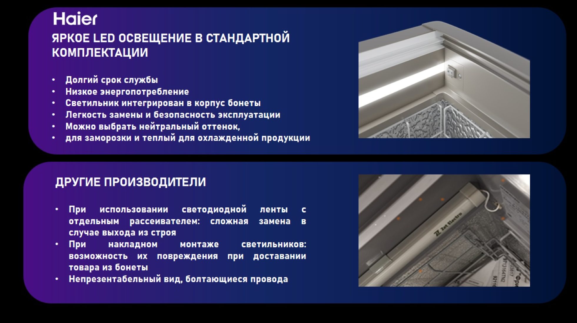 Фото Ларь-бонета комбинированная HAIER GTS2501GBC — арт. BF0KHP001RU 1
