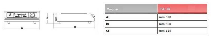 Фото Плита индукционная SIRMAN P.I. 2,5 KW 1