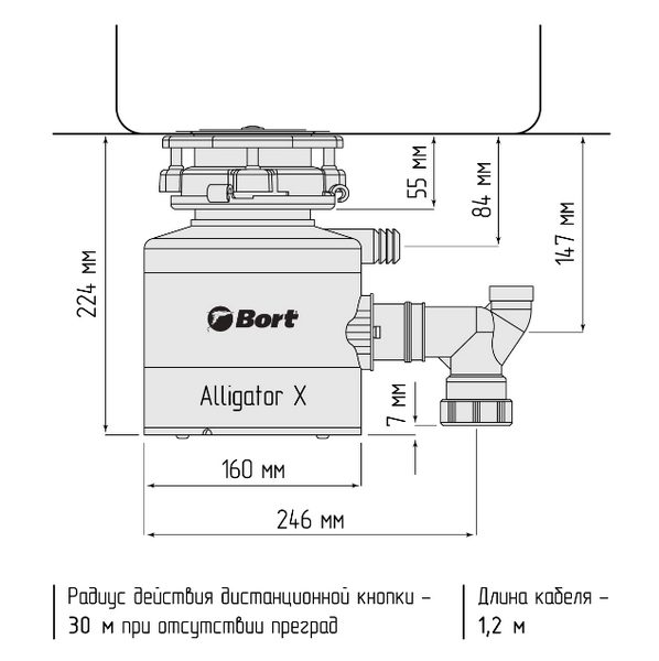 Фото Измельчитель пищевых отходов Bort Alligator X Robot-coupe 2