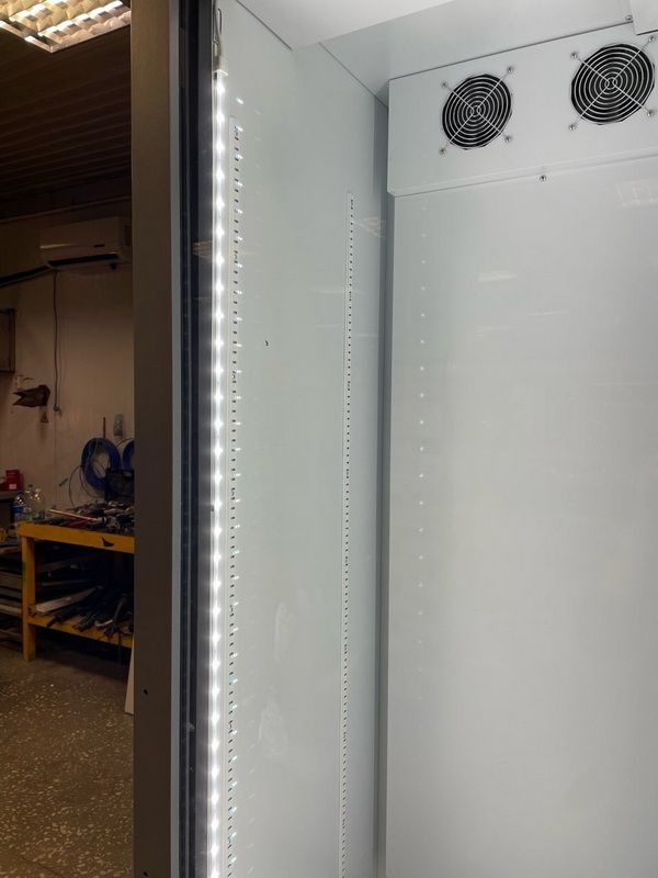 Фото Шкаф холодильный Frigoglass Super 8 FFD сер.корпус, бел.кабинет 2Led, 6полок, 6ЦД, премиум дв. 2
