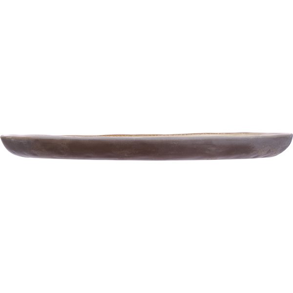Фото Блюдо Kunstwerk Grasp 290х180 мм, H 23 мм овальное, керамика, коричневый — арт. 20726/brown 3