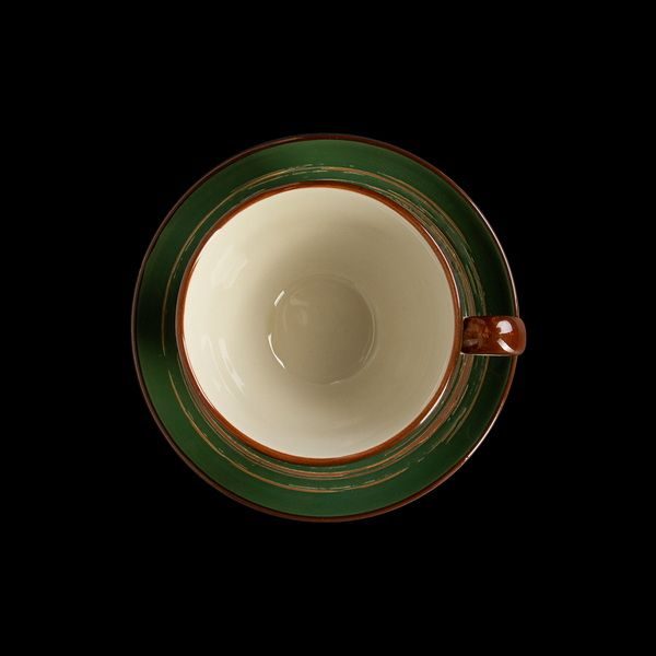 Фото Чайная пара House of White Porcelain China Town 280 мл, слоновая кость + зеленый — арт. фк8525 2
