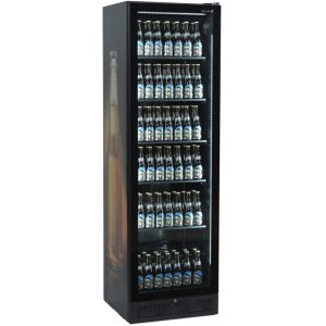 Фото Шкаф холодильный TEFCOLD SCU1425 FRAMELESS дверь со стеклом без рамы, черный 2
