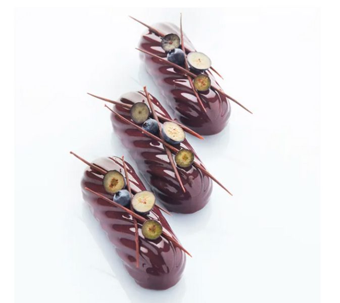 Фото Форма для выпечки Martellato «Эклер Твист» L 297 мм, B 176 мм, 5 ячеек — арт. 30SIL505N 1