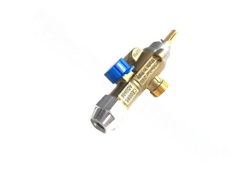 Фото Кран газовый Abat 12000002818 для газовой плиты ПГК 21SVM9x1 c резьбой М16х1,5 — арт. 120000002818 2