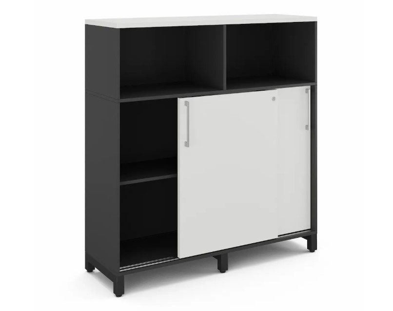 Фото Шкаф открытый КОБОР HK/2/1-120/40/M black/premium 1
