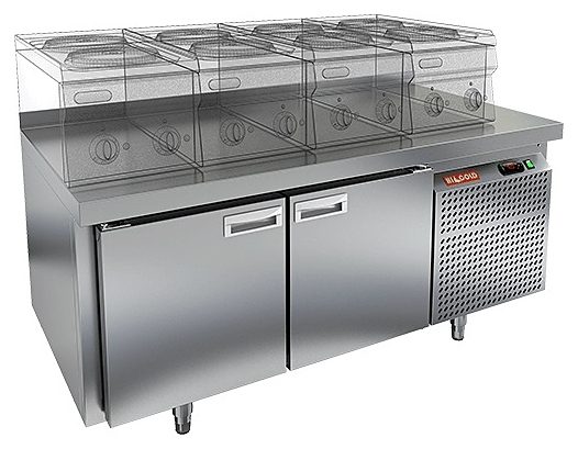 Стол морозильный HICOLD GN 11/BT LT (R290)