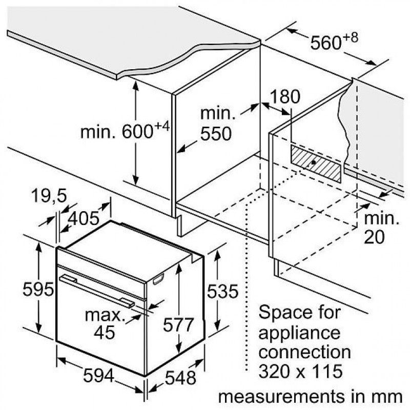 Фото Духовой шкаф электрический BOSCH HBG675BS1 MGProf 1