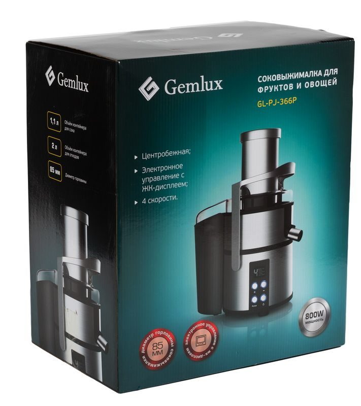 Фото Соковыжималка GEMLUX GL-PJ-366P 2