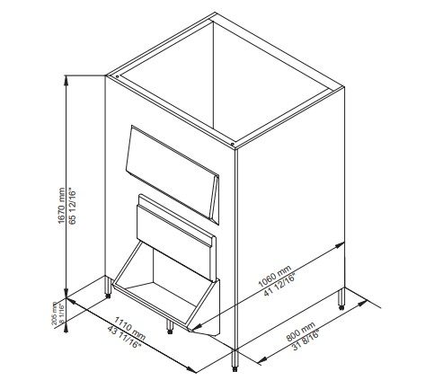 Фото Бункер для льда Brema BIN 550V DS*SPLIT800-1500 — арт. 30096SV0809999 1
