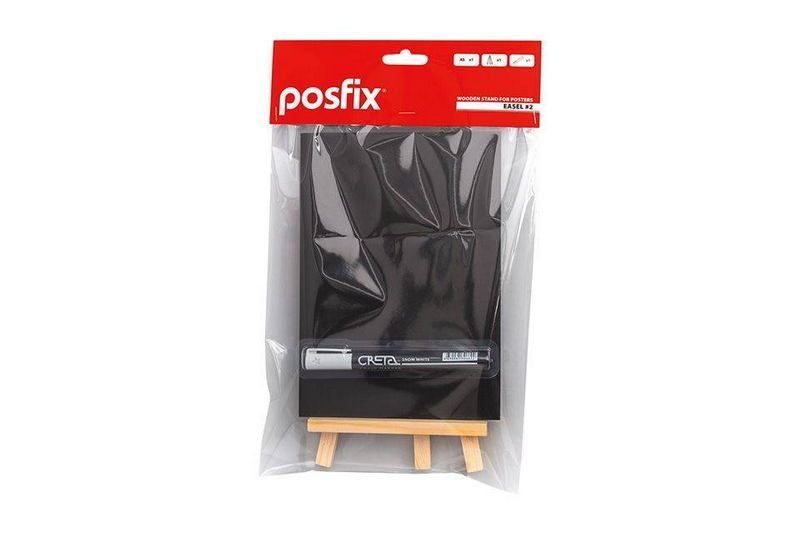 Фото Табличка информационная А5 с подставкой и маркером Posfix EASEL №2 1