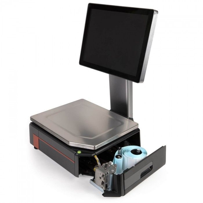 Фото Весы торговые с печатью этикеток MERTECH M-ER 727PM-32,5 (VISION-AI, 15", USB, Ethernet, Wi-Fi) 8