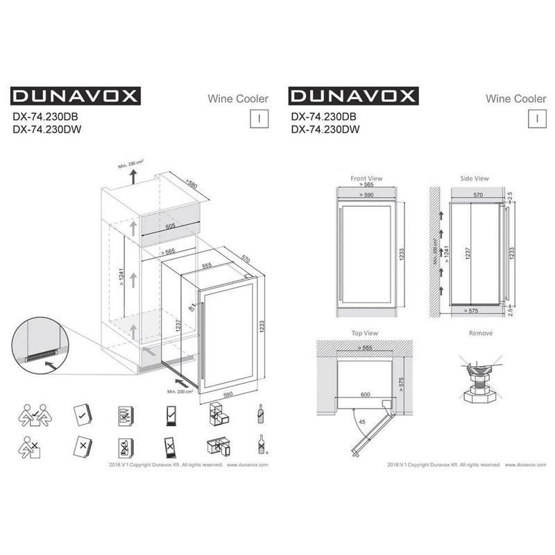 Фото Шкаф винный Dunavox DX-74.230DW 5