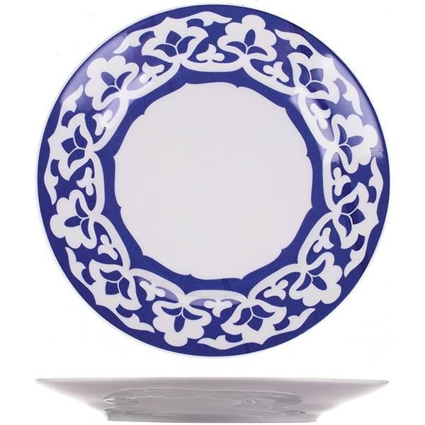 Тарелка Добрушский фарфоровый синий артикул 8C1059