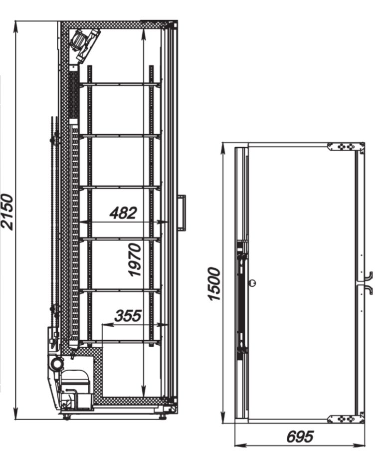 Фото Шкаф холодильный АРКТО Flex-1428-Eco 1