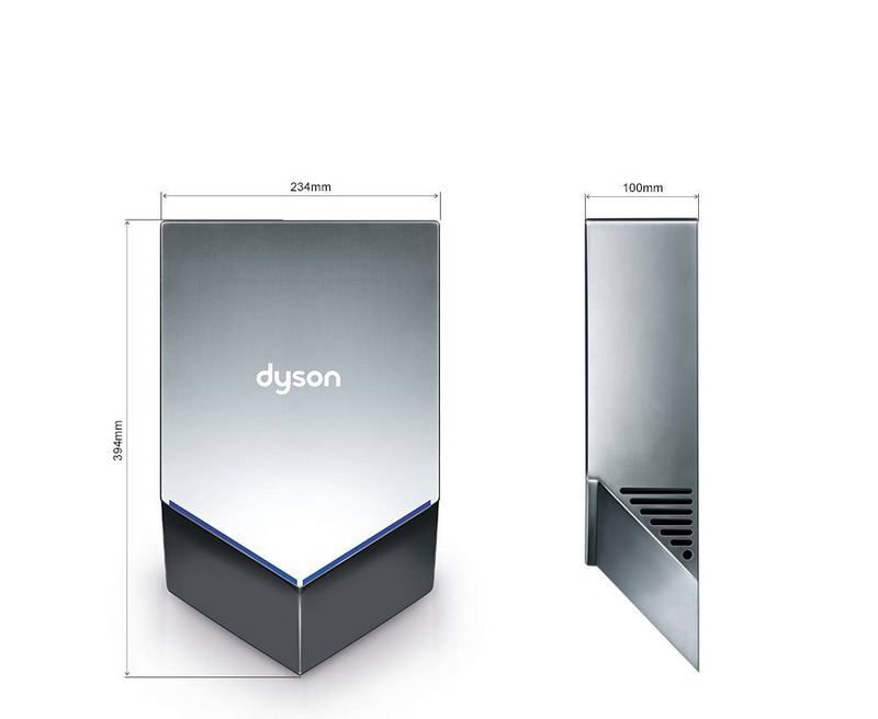 Фото Сушилка для рук автоматическая Dyson Airblade V HU02 цвет никель 4