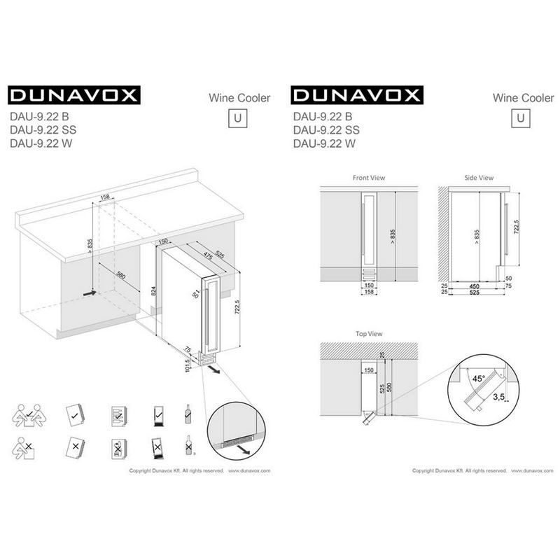 Фото Шкаф винный Dunavox DAU-9.22B 5