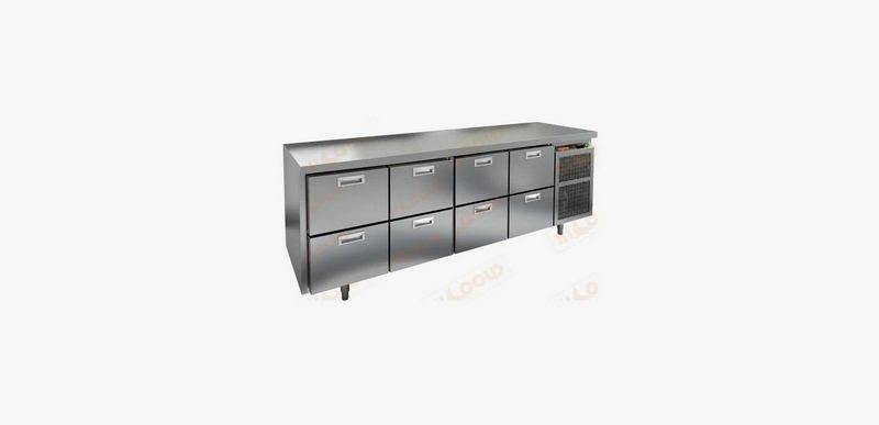 Стол холодильный HICOLD GN 2222/TN LT O без борта