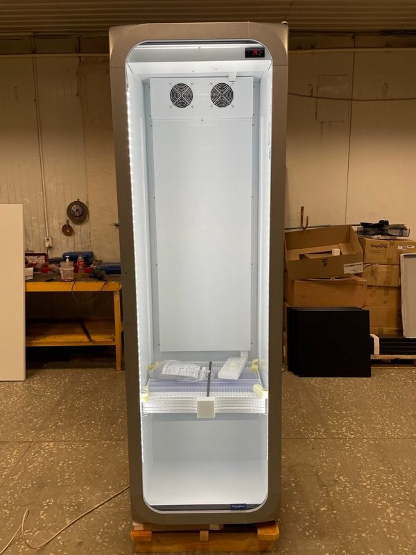 Фото Шкаф холодильный Frigoglass Super 8 FFD сер.корпус, бел.кабинет 2Led, 6полок, 6ЦД, премиум дв. 1