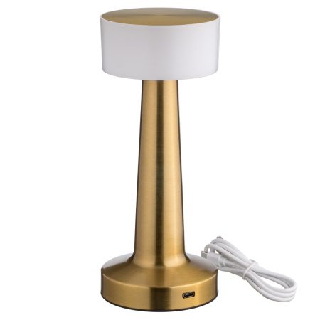 Фото Светильник настольный MGline LED SIMPLE D 90 мм, H 220 мм, золотой 2