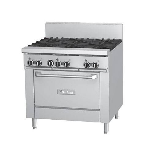 Плита газовая Garland GF36-6R + hot top plate