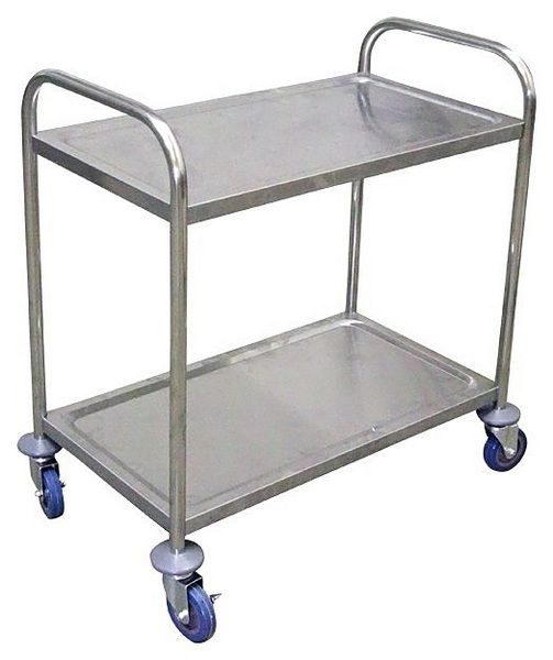 Тележка сервировочная Luxstahl TR-2S, 2-х ярусная