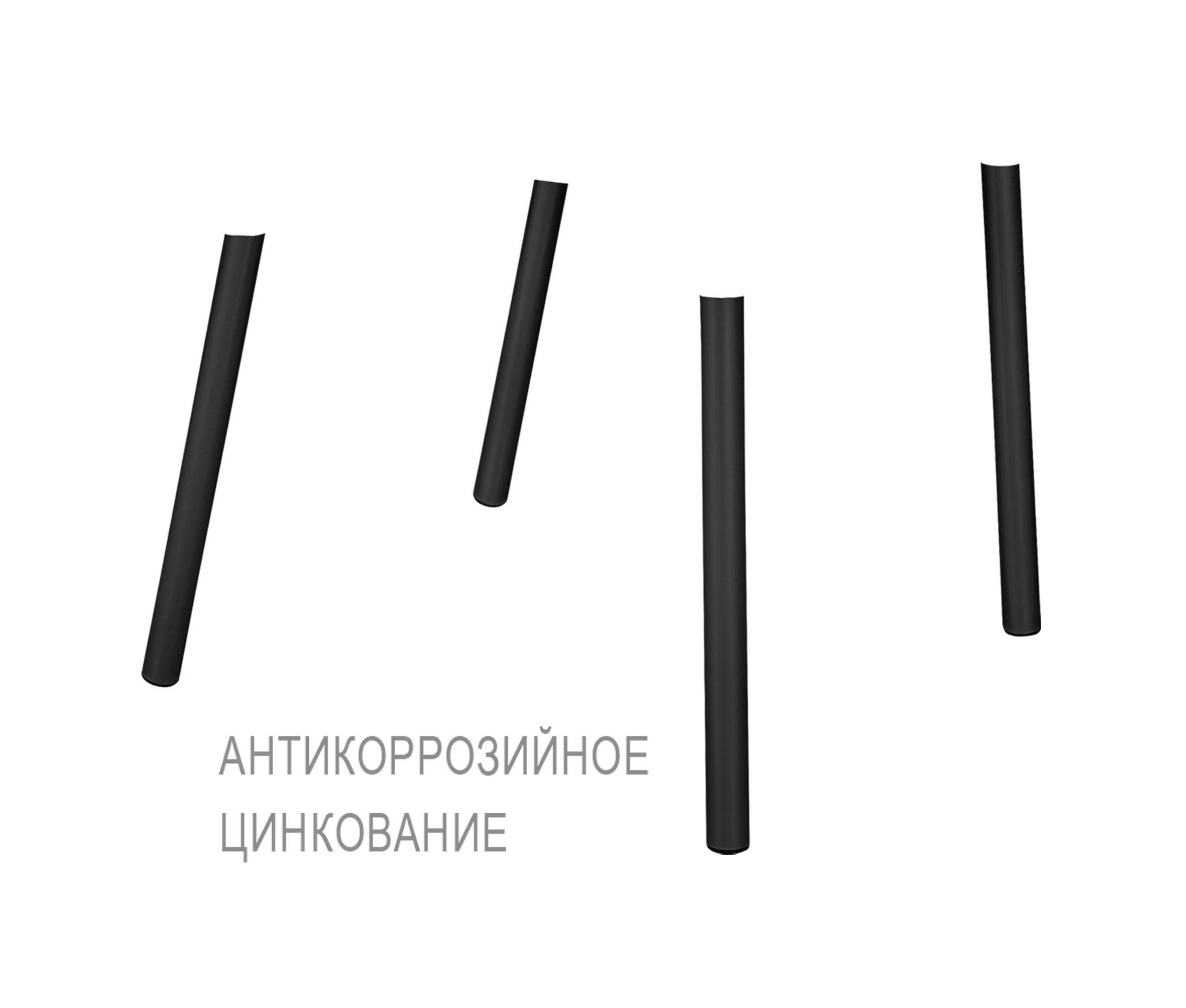 Каркас стула Sheffilton черный муар (цинк)