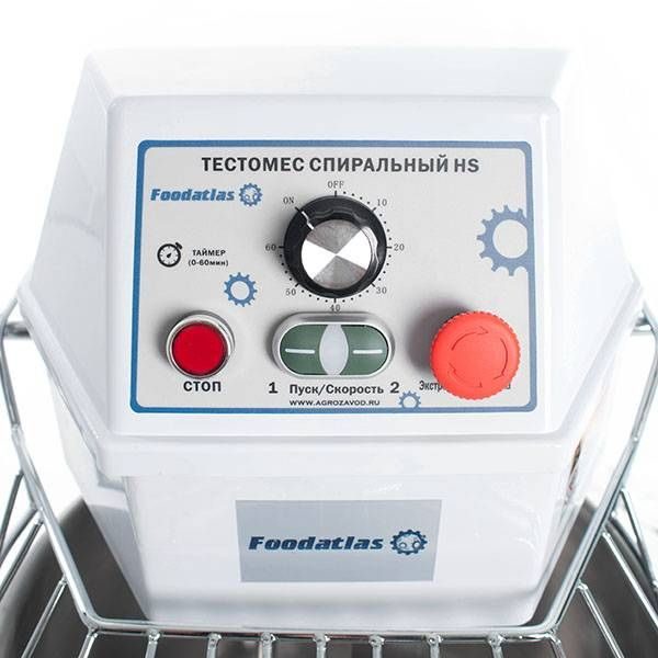 Фото Тестомес спиральный Foodatlas HS-30A Eco 220В — арт. УТ000007646 5