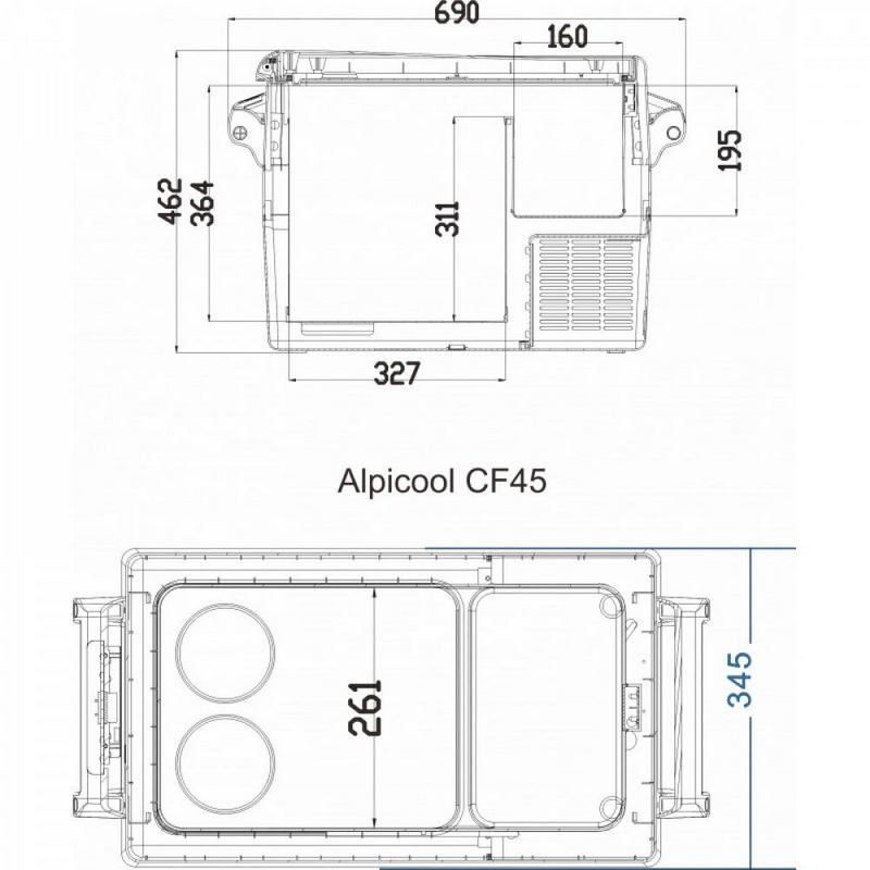 Фото Автохолодильник Alpicool CF45 (12/24) 1