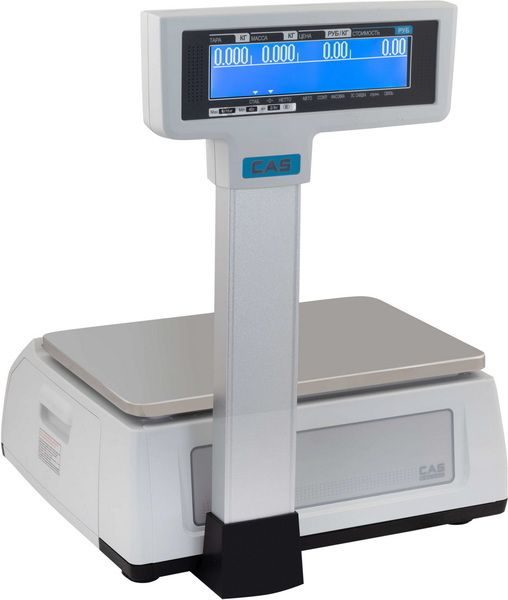 Фото Весы торговые с печатью этикеток CAS CL3000-15P 2