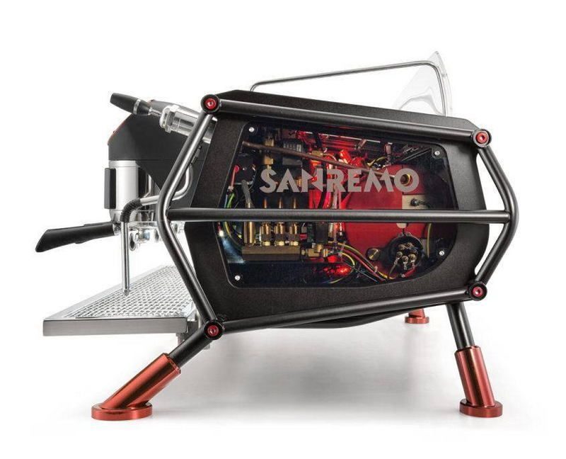 Фото Кофемашина рожковая автоматическая Sanremo Café Racer Naked 3 гр. черно-красная — арт. UNB340213R34C 8
