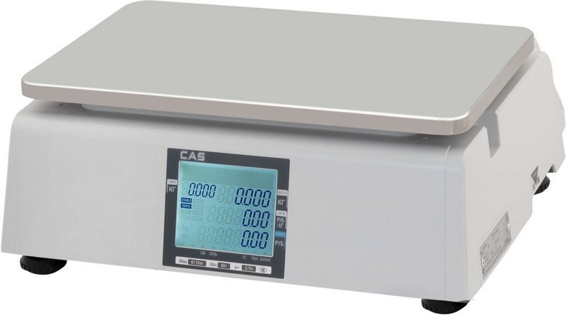 Фото Весы торговые с печатью этикеток CAS CL3000J-15B TCP-IP 2