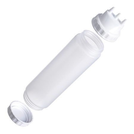 Фото Емкость для соуса Gastroplast 750 мл, D 70 мм, H 270 мм, 2 крышки носика, прозрачная артикул 79678 1