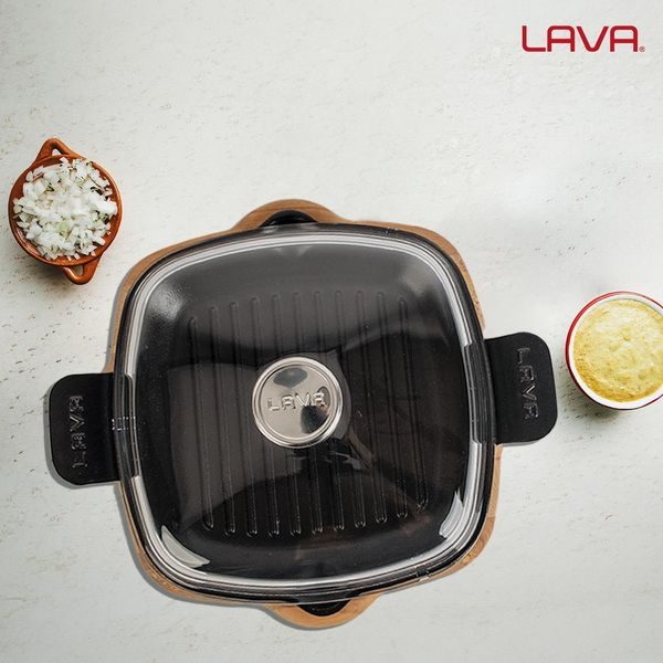 Фото Сковорода-гриль LAVA ECO 1,34 л, L 260 мм, B 260 мм, H 31 мм — арт. LV ECO P GT 2626 K44 1