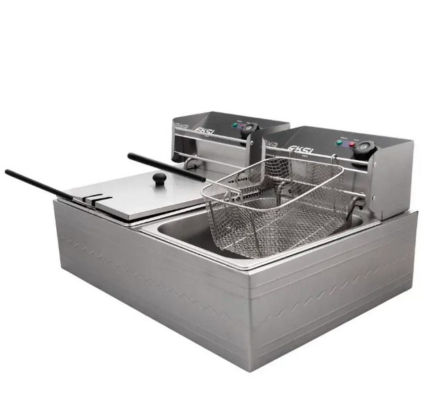 Фото Фритюрница электрическая EKSI — арт. 6 + 6L Electric Fryer 1