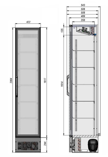 Фото Шкаф холодильный Briskly Smart 3 Bar (R2N) — арт. BS3B 3