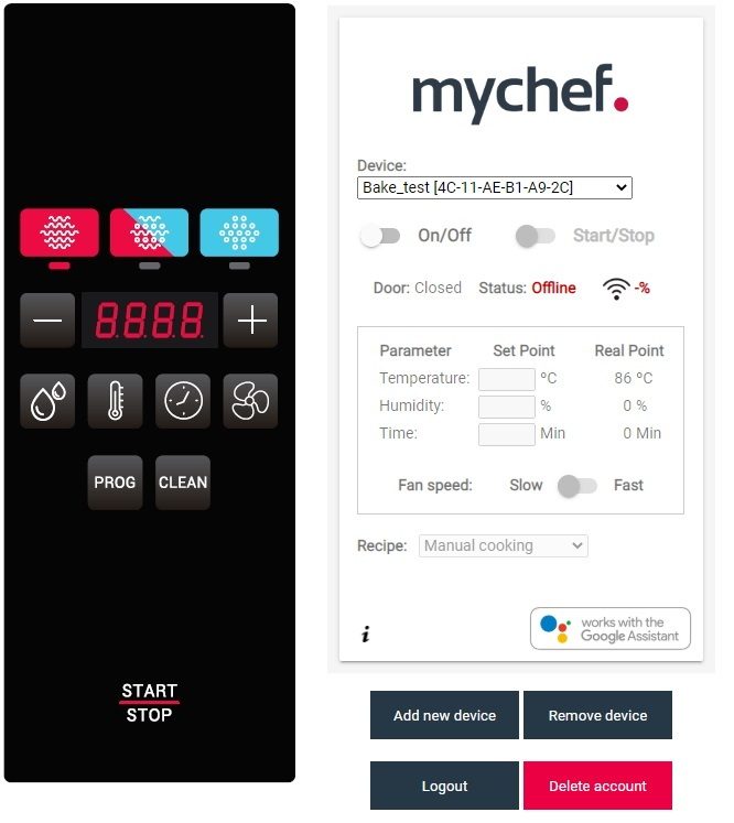 Фото Пароконвектомат Distform MyChef Bake 6 EN (600*400), WiFi, автоматическая — арт. BCE6100D + MYCHA357 2
