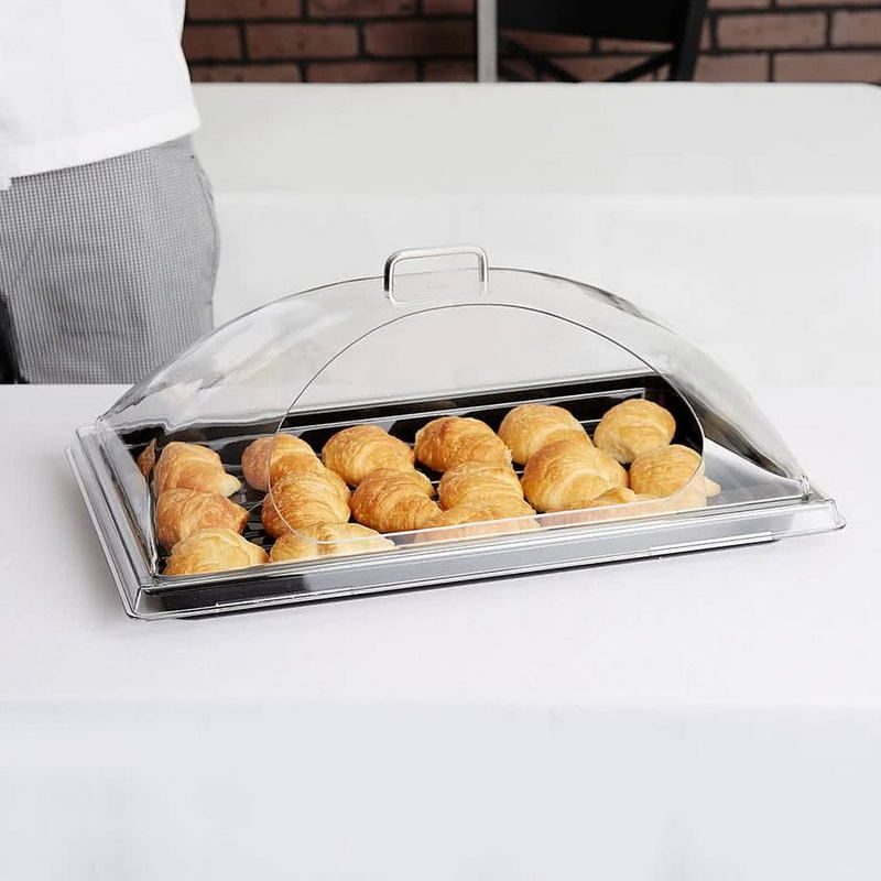 Фото Крышка Cambro с боковым вырезом, прозрачный — арт. DD1220SCW 135 3