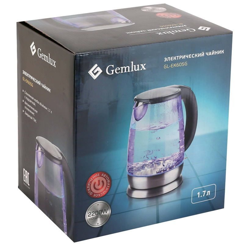 Фото Чайник электрический Gemlux GL-EK-605G — арт. eqv00025793 3