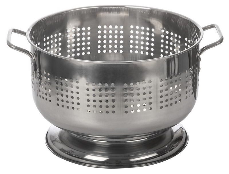 Дуршлаг Luxstahl 10 л, D H 195 мм артикул кт055