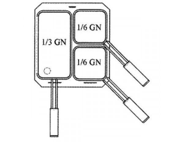 Комплект из 3 корзин GN 1/3 и GN 1/6