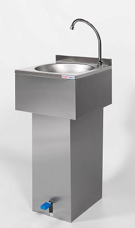 Фото Рукомойник металлический RESTOINOX напольный — арт. РННХ-40/40-Б 2