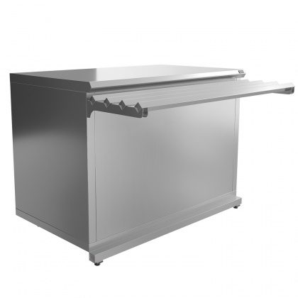 Прилавок нейтральный ПН-1200 Premium (нерж.)